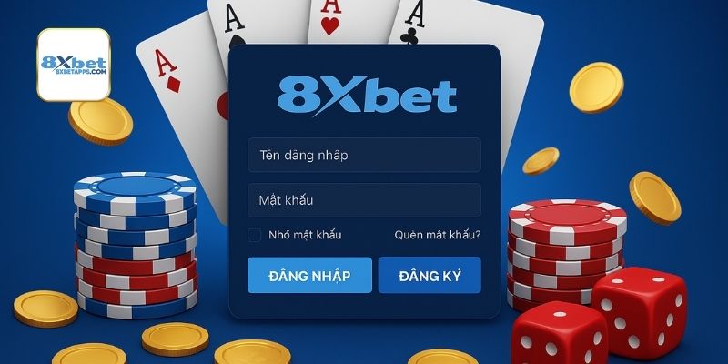 Đăng nhập 8XBET bằng thiết bị cá nhân và thông tin chính xác