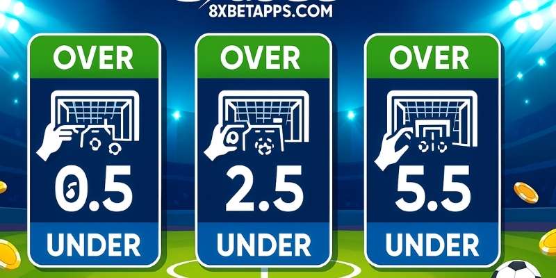 Cách đọc kèo tài xỉu 8xbet 0.5–2.5 giúp người chơi hiểu nhanh và đặt cược chính xác